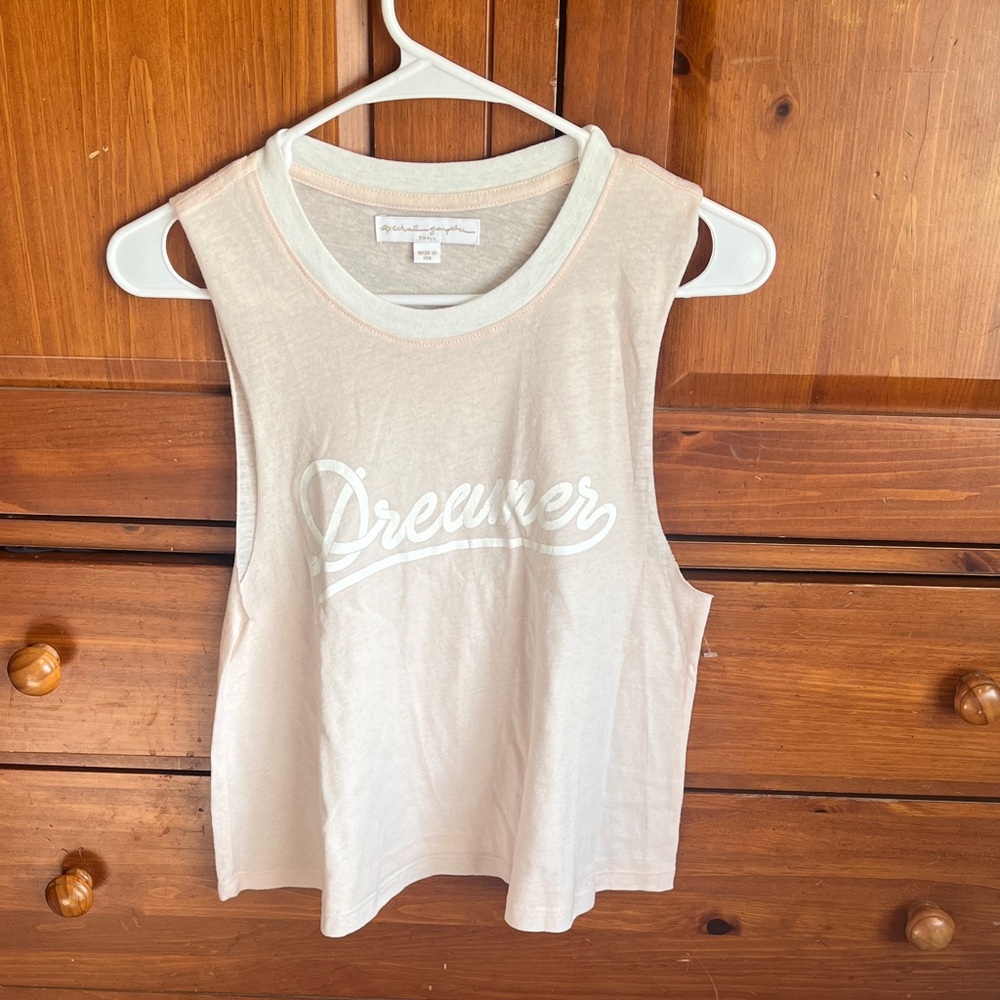 Spiritual Gangster small nwot Dreamers Women's Off-White Muscle Tee